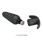 Черный анальный вибростимулятор Aeolis - 11 см. (Цвет: черный)