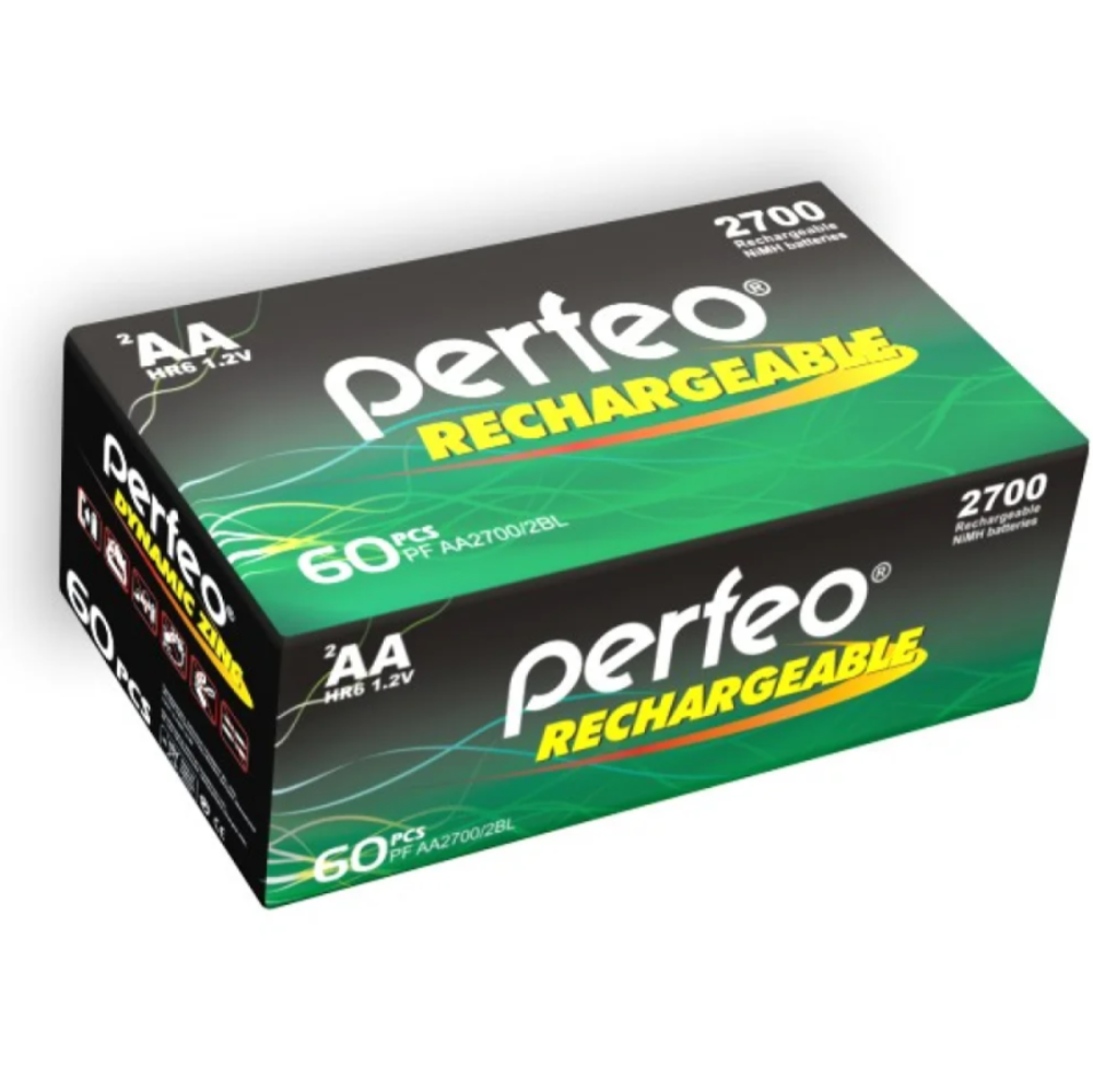 Аккумулятор AA HR-6 / 2700mAh Perfeo NiMH (2шт/уп.) PF3924