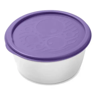 Контейнер круглый низкий многофункциональный №4 (1,4л) (комплект 24 шт)