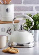Чайник со свистком living, 2,5 л, кремовый