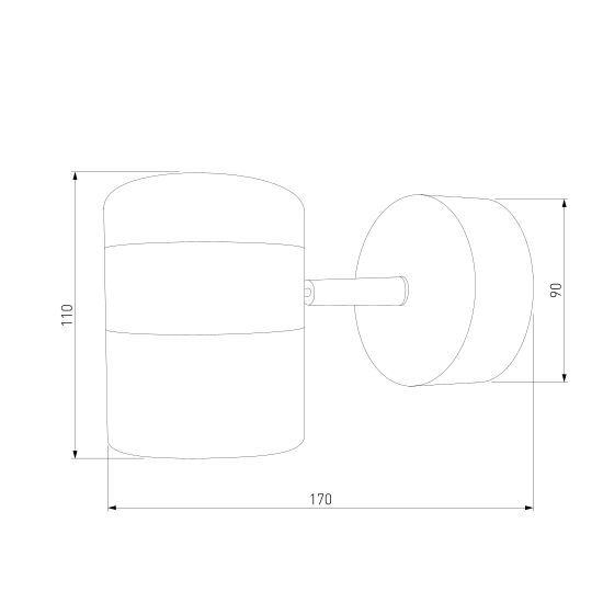 20165/1 LED / настенный светильник / хром/белый