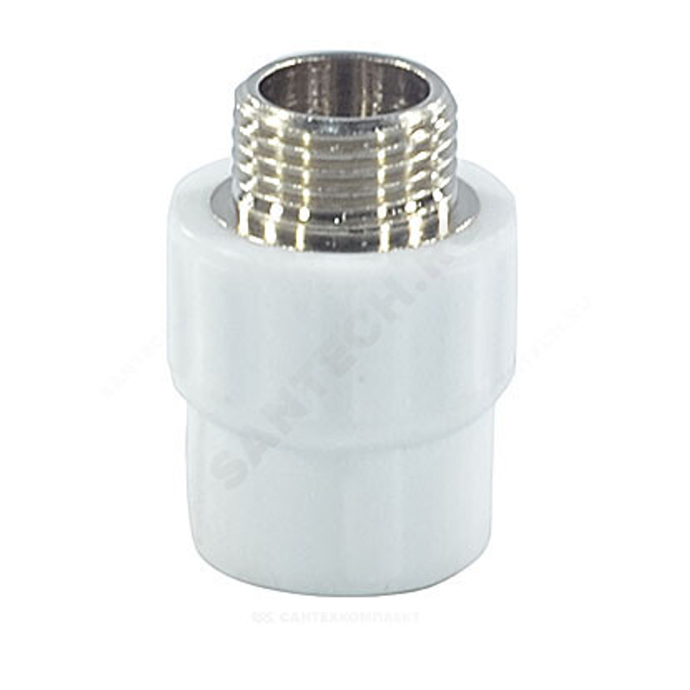 Муфта PP-R комбинированная белая Дн 25х1/2" НР PRO VALFEX 10130125-PRO