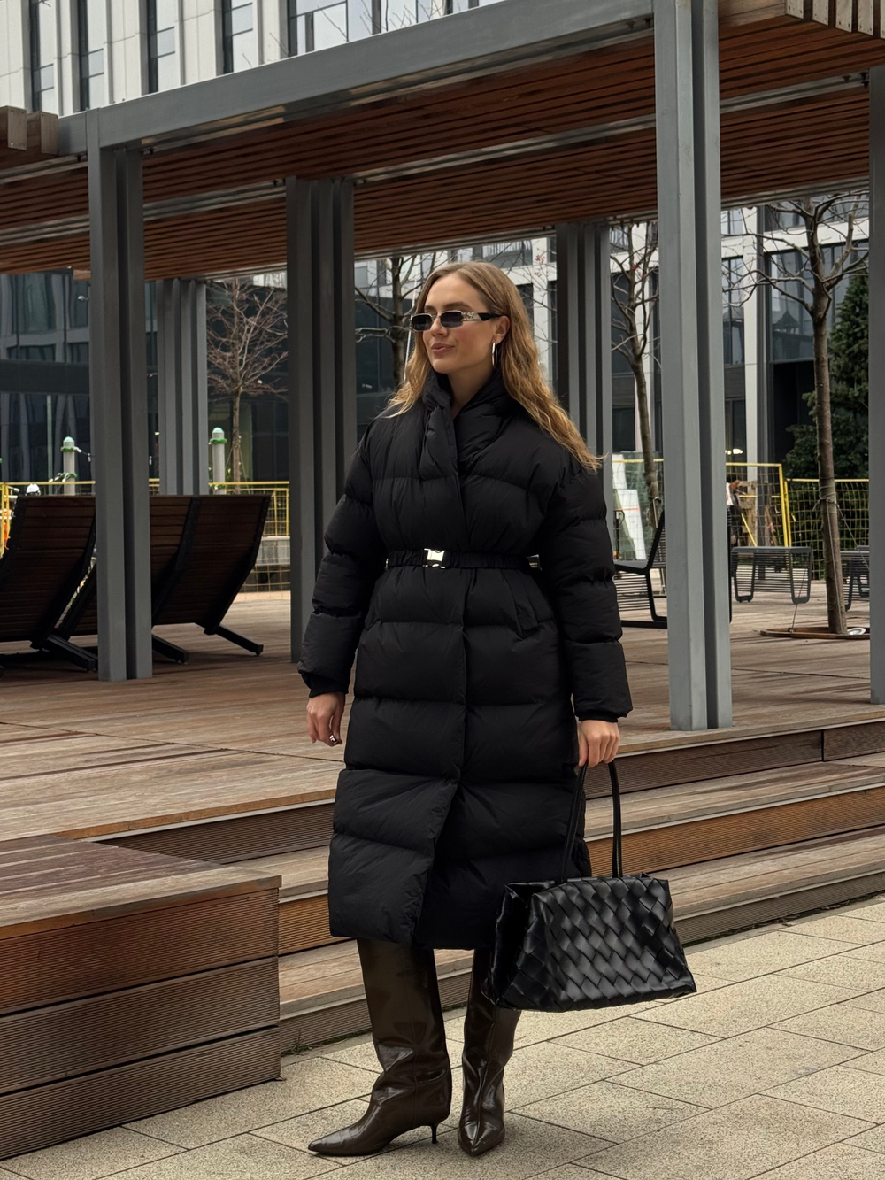 Пуховик Шерон черный