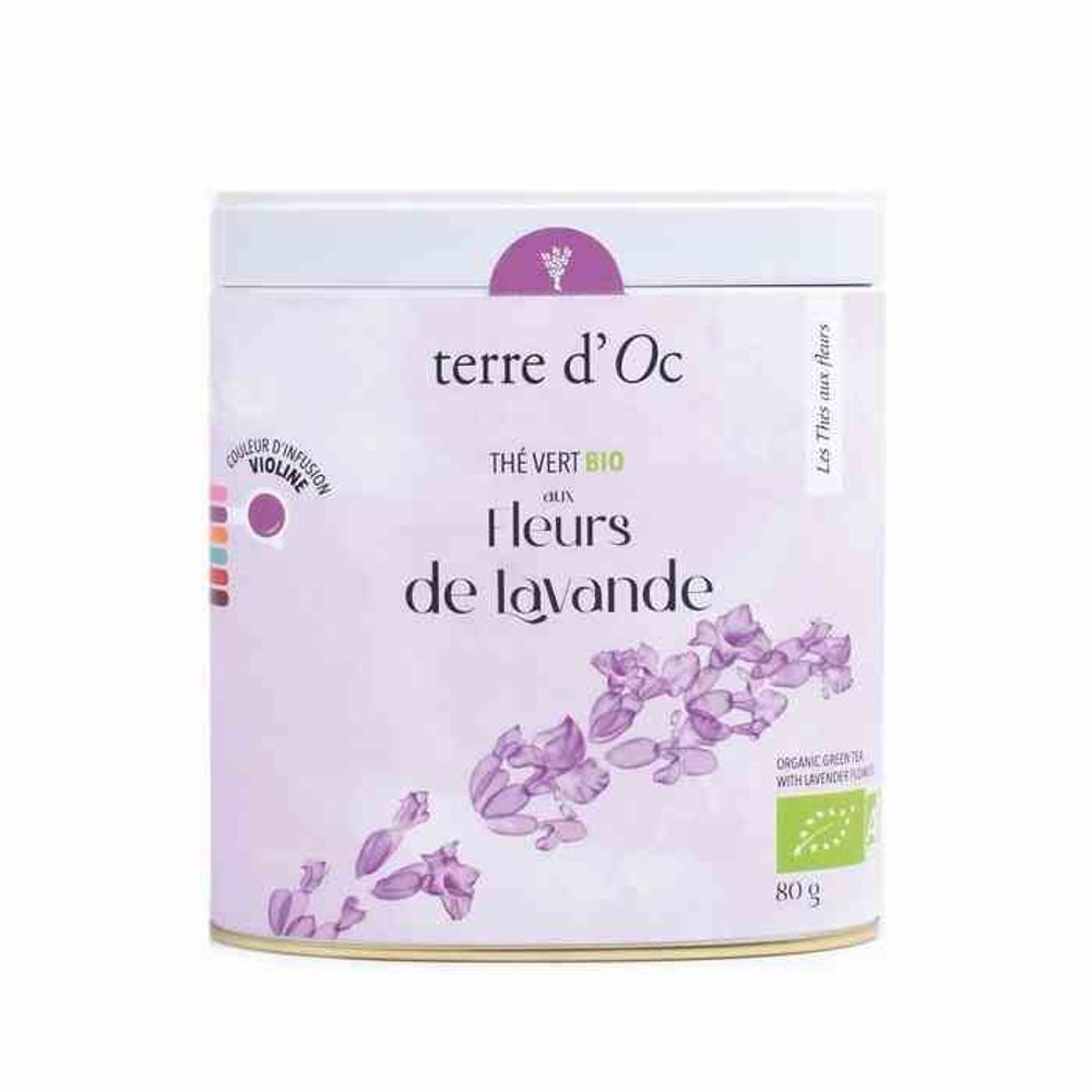 TERRE D&#39;OC TDBIO органический зеленый чай 80г К. лаванды