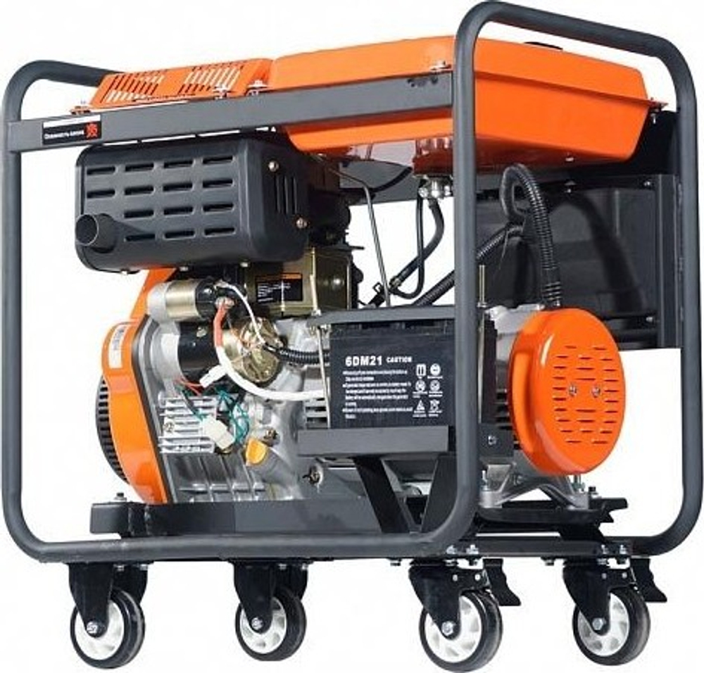 Дизельный генератор с воздушным охлаждением AURORA ADE 6500 D электростартер 14689