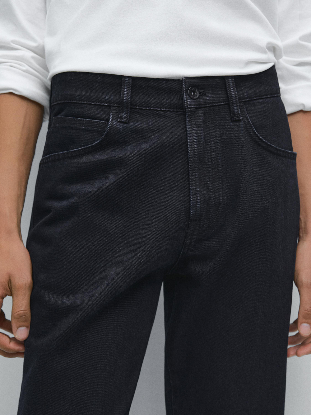 Massimo Dutti Зауженные джинсы, синий