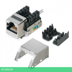 Модуль-вставка Keystone Jack WRline черный (WR-KJ-RJ45-C5E-SH-90)