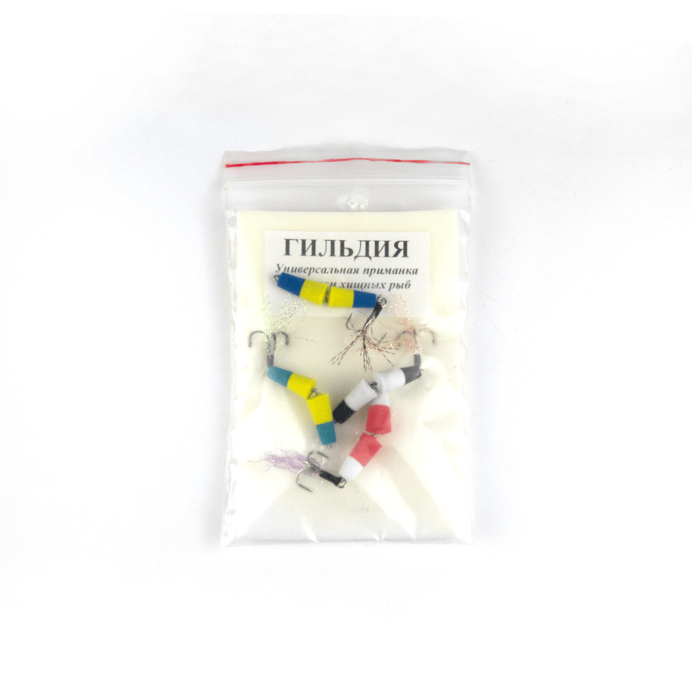 Приманка Гильдия "Флажок", тройник №6 (4шт/уп)