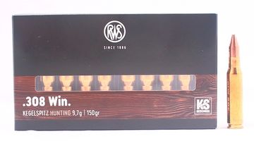 Патрон охотничий RWS калибра 308 Win DN KS 9,7 гр. (150 grn.)