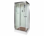 Душевая кабина DTO K409S 90x90 с электрикой прозрачная/хром