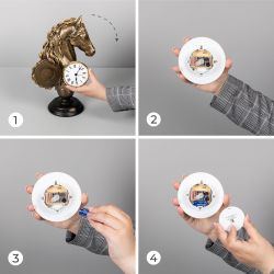 Часы настольные Фабилус Бронза