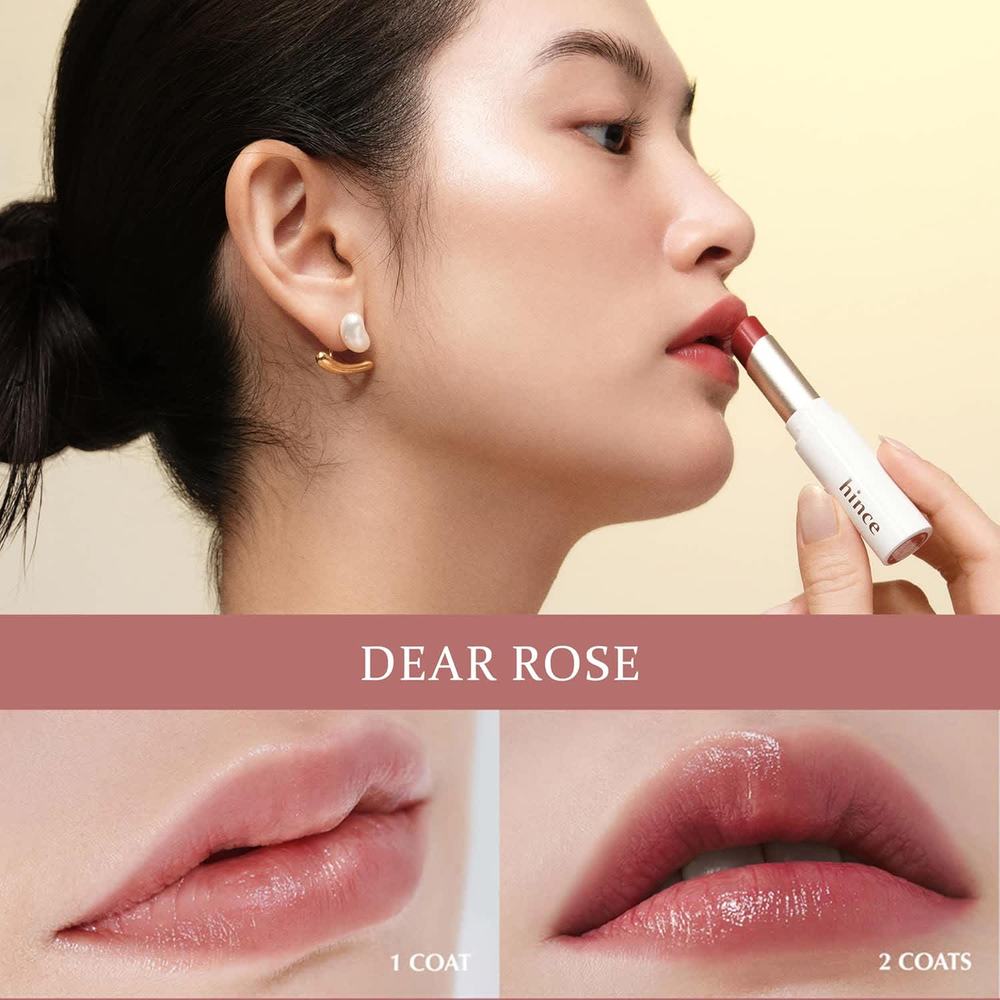Hince, блеск для губ, для улучшения настроения, LW002 Dear Rose, 5,5 г (0,19 унции)