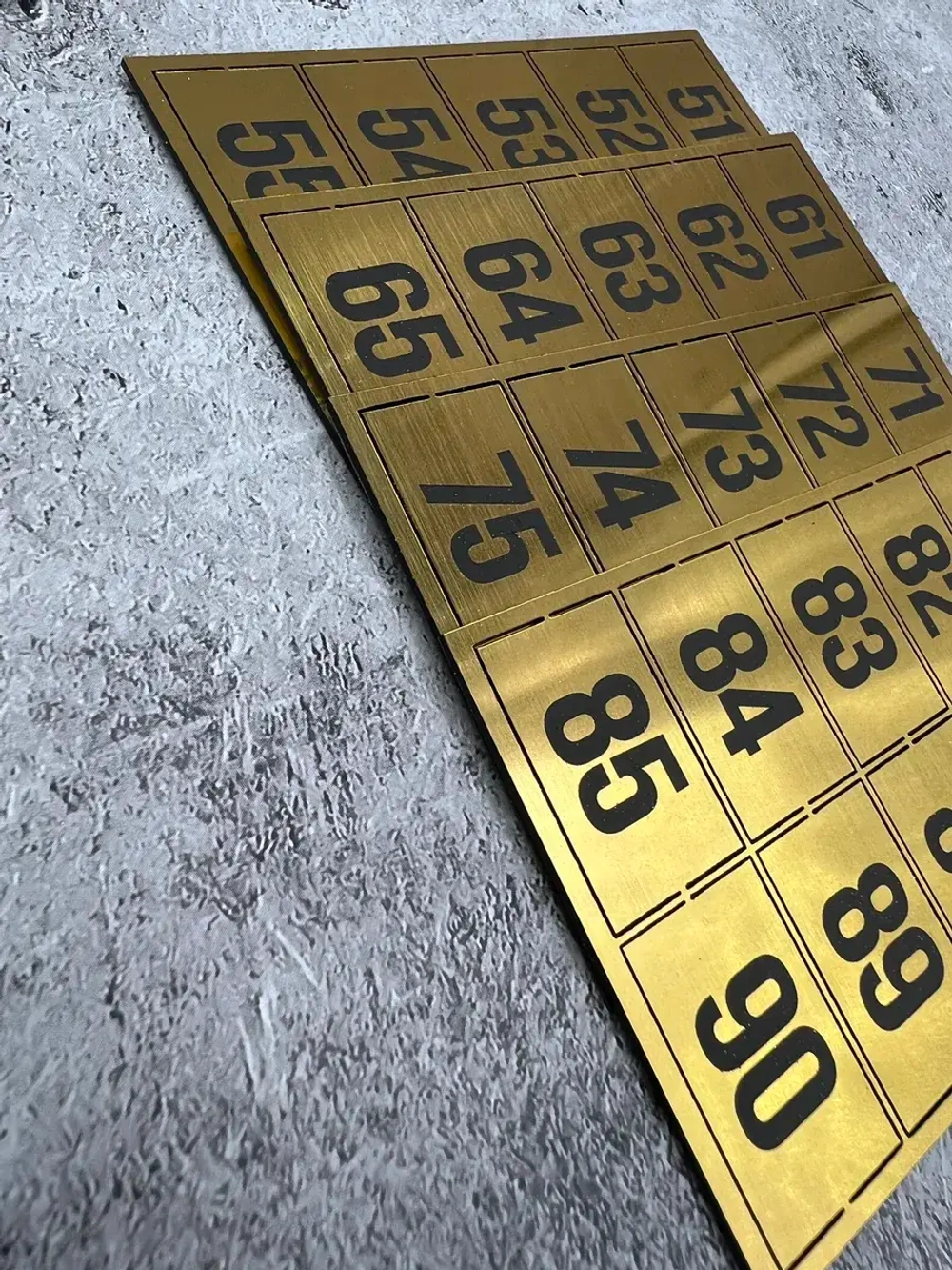 Нумерация на шкафчики, набор