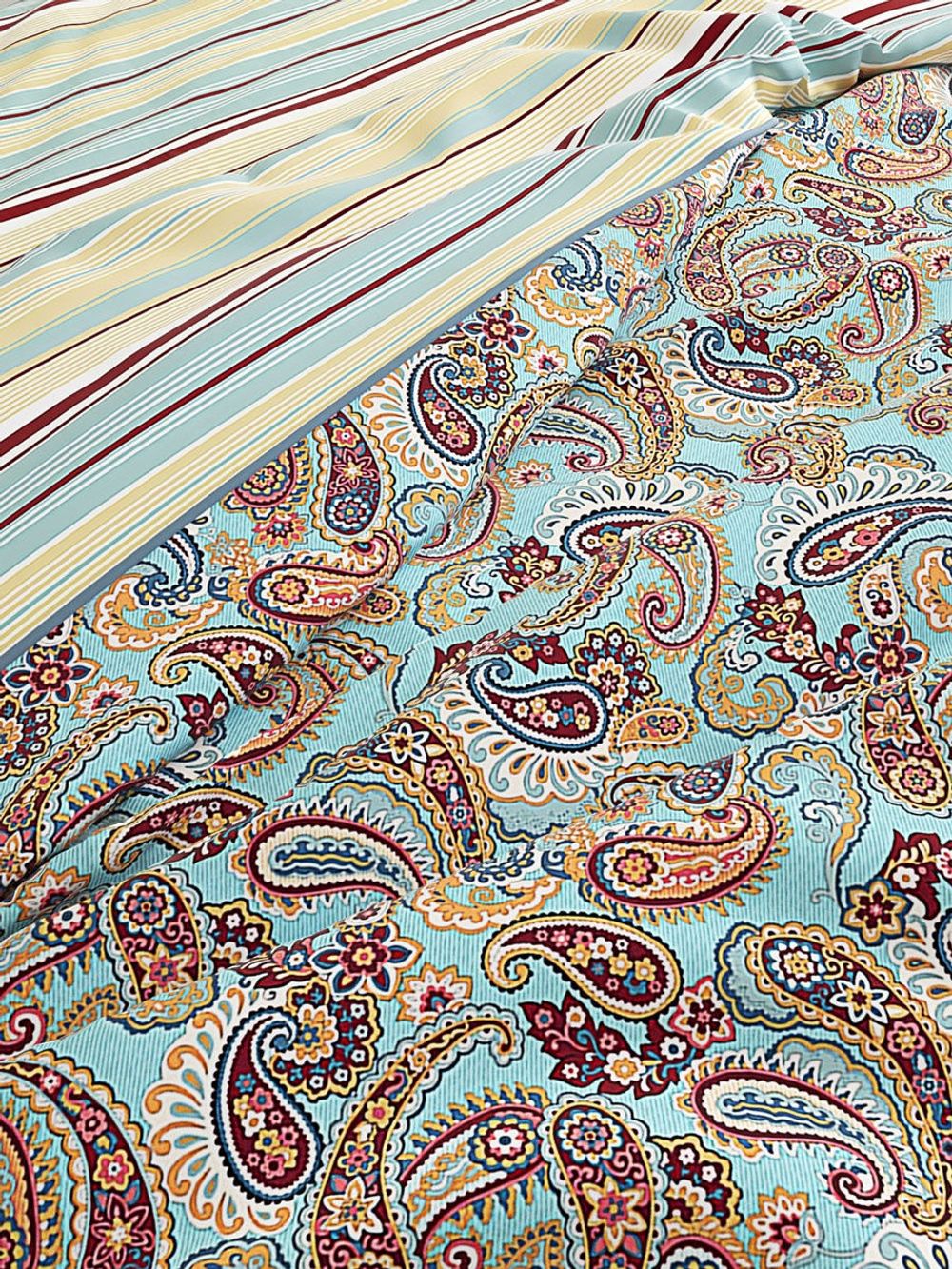 Постельное белье Сказка "Восточная сказка/Восточная сказка (компаньон)" 2-спальный Наволочка 50х70 см 2 шт Простынь 240х215 см Пододеяльник 175х215 см, перкаль