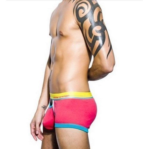 Мужские трусы боксеры с вырезом розовые Andrew Christian Bright Boxer   AC9561