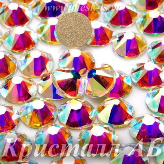 Стразы Solvo холодной фиксации, Кристалл АБ