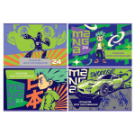 Альбом для рисования А4 24л. на скрепке, ассорти "Manga" (BG)