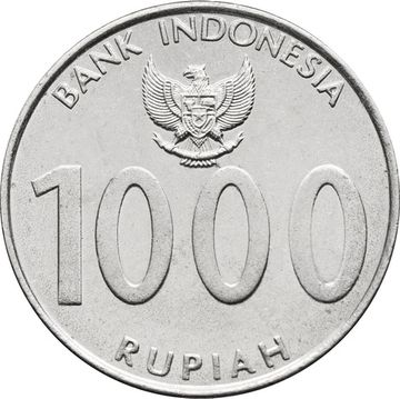 1 000 рупий 2010 Индонезия
