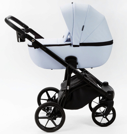 Детская коляска Adamex Nola Deluxe 2 в 1 N-SA17 (ГОЛУБАЯ КОЖА)