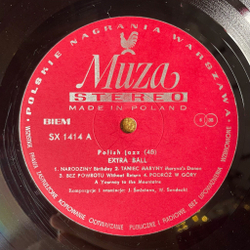 Винтажная виниловая пластинка LP Extra Ball Birthday (Польша 1976) Польский Джаз