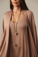 Платье майка из вискозы coffee