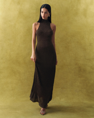 Платье ANITA с закрытой спиной, шоколадный