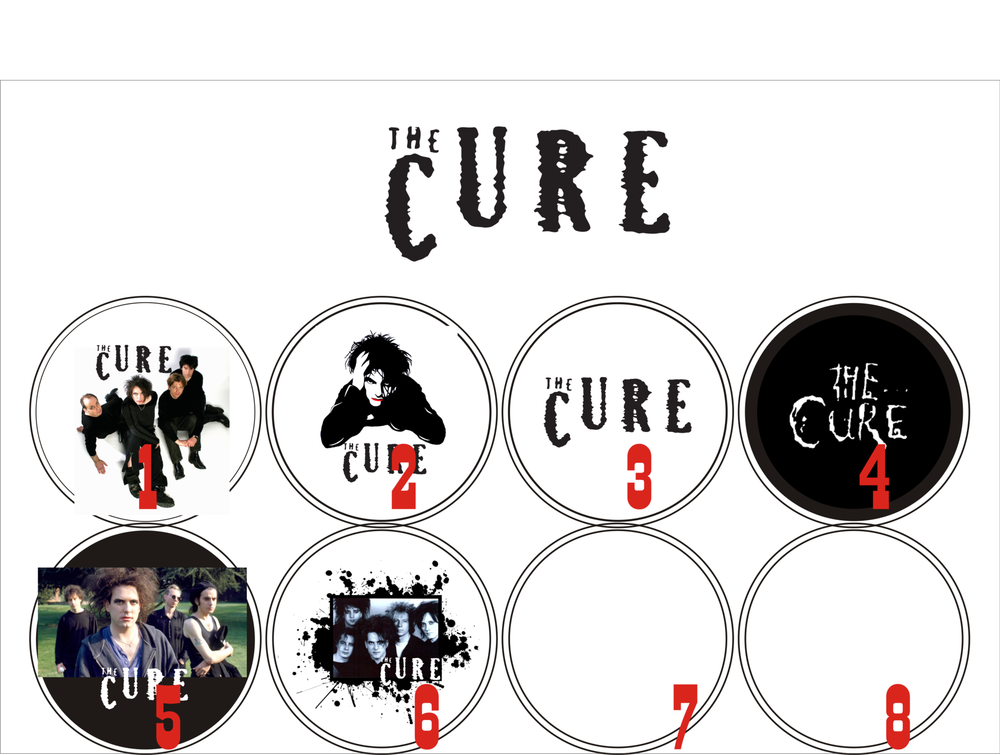 Значок The Cure ( в ассортименте )