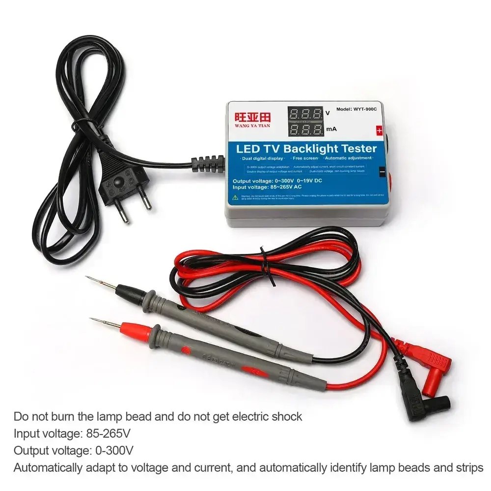 Тестер LED подсветки телевизора (0-300В 20-50mA) вилка Евро