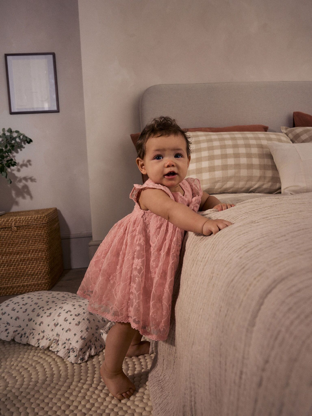 Платье для девочки Next AA8-197, Розовый