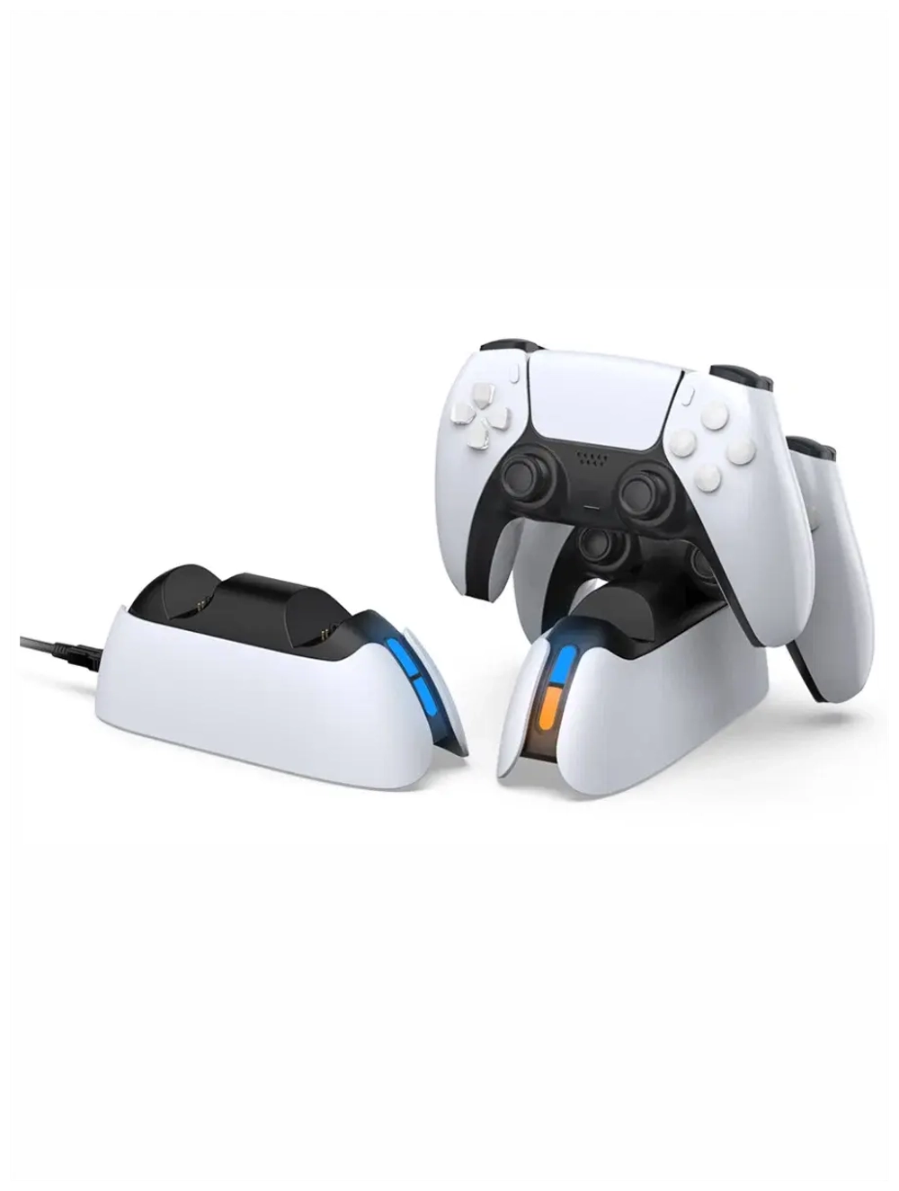 Зарядная станция для 2-х геймпадов с индикаторами заряда Playstation DualSense