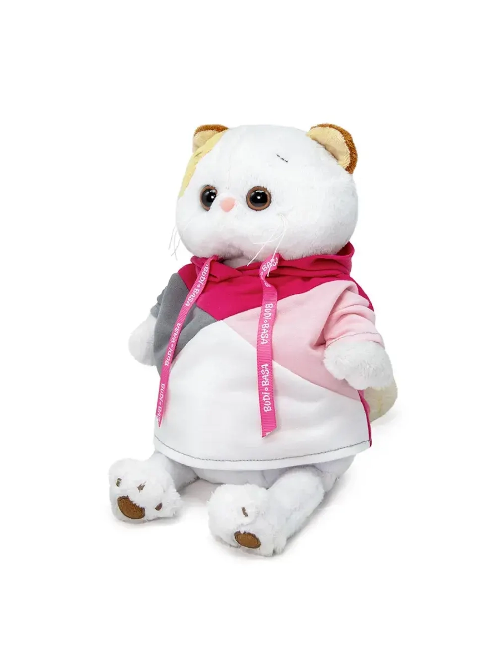 Мягкая игрушка Кошечка Ли Ли в разноцветной толстовке 27 см