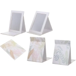 Зеркало косметическое складное «ФОРТУНА БРИ», микс 4 дизайна, тропики, 15*21см