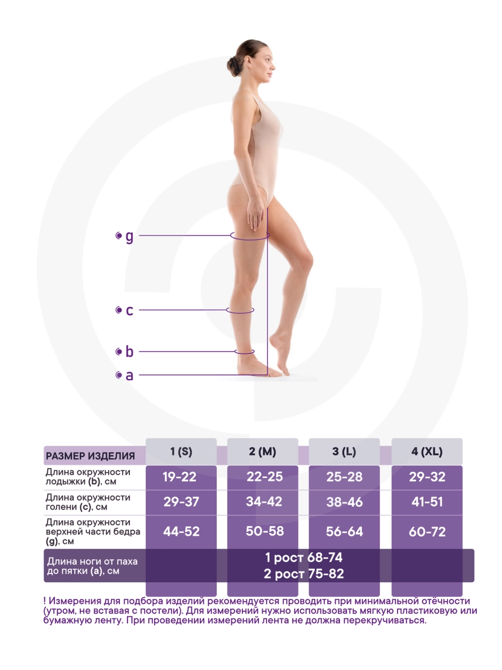 Чулки ИНТЕКС с открытым носком 1 класс компрессии Унисекс