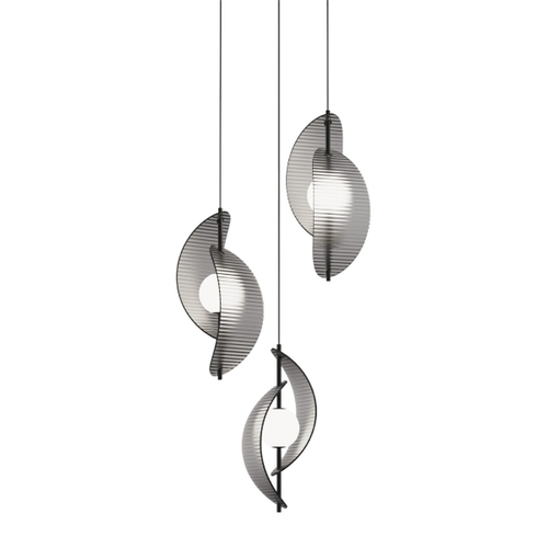 Подвесной светильник MD24030035-3A black/smoky