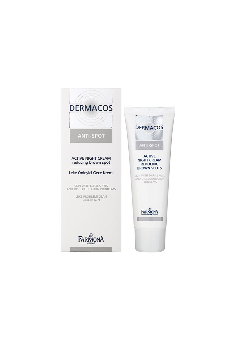 Farmona Dermacos Anti-Spot - активный ночной крем для уменьшения пигментных пятен /   50  ml  / GTIN 5900117095652