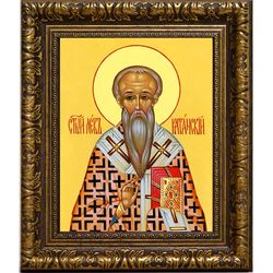 Лев Катанский Святитель. Икона на холсте.