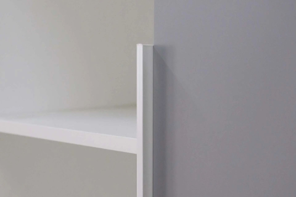 Стеллаж для книг напольный с ящиками узкий Графит, Мори, 60х35х180 см ДСВ Мебель