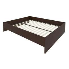 Light Кровать с ортопедическим основанием без изголовья С-К-160 Венге Цаво 1650*2050*400