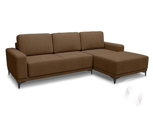 Диван угловой Капелла 2 (ДУ) правый LUMA 11 (коричневый)