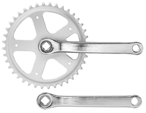 Система шатунов HDL-S140 , звезда на 40 зубьев 1/2"х3/32 стальная, шатуны 165 мм стальные кованые, хромированные, квадратное посадочное место "под ромб", линия цепи 45 мм