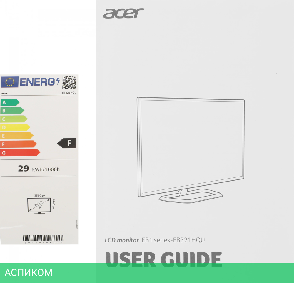 Монитор Acer 31.5" EB321HQUCbidpx