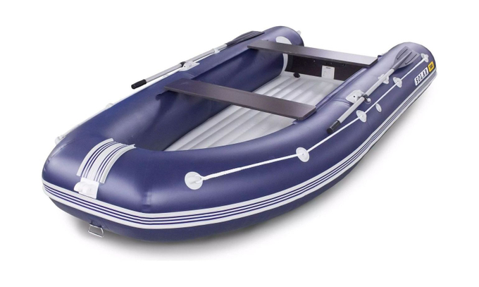 Надувная лодка ПВХ SOLAR-380 К (Оптима), синий