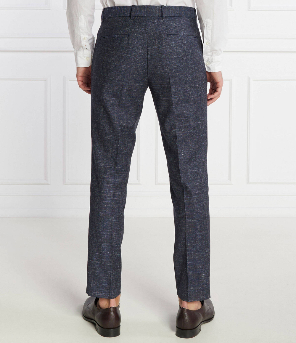 Хлопчатобумажные штаны H-Genius-241 BOSS BLACK - темно-синий(50509537)