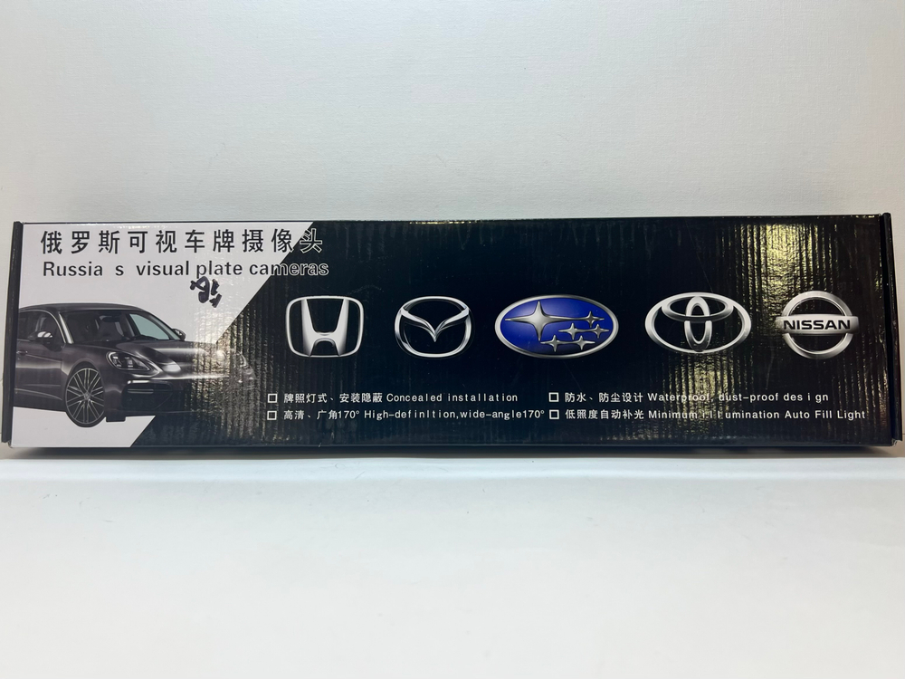 144 / Камера-рамка номерного знака с углом обзора 170°, серебренный