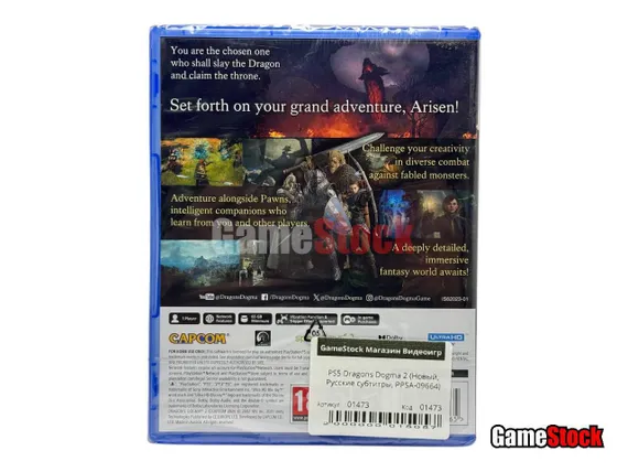 PS5 Dragons Dogma 2 (Новый, Русские субтитры, PPSA-09664)