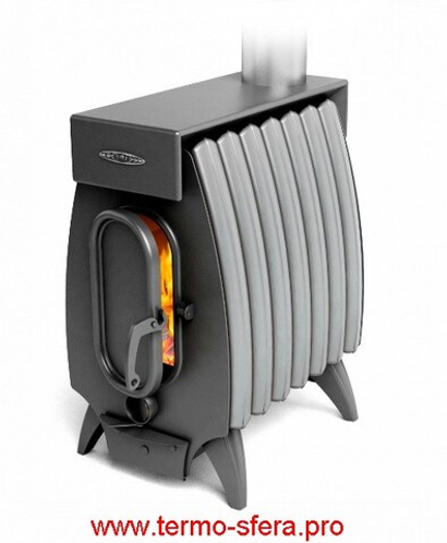 Отопительная печь Огонь-Батарея 7 Лайт антрацит-серый металлик