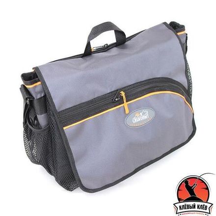 Сумка рыболовная &quot;СЛЕДОПЫТ&quot; Street Fishing Bag, 30х38х16 см, цв. серый/5/