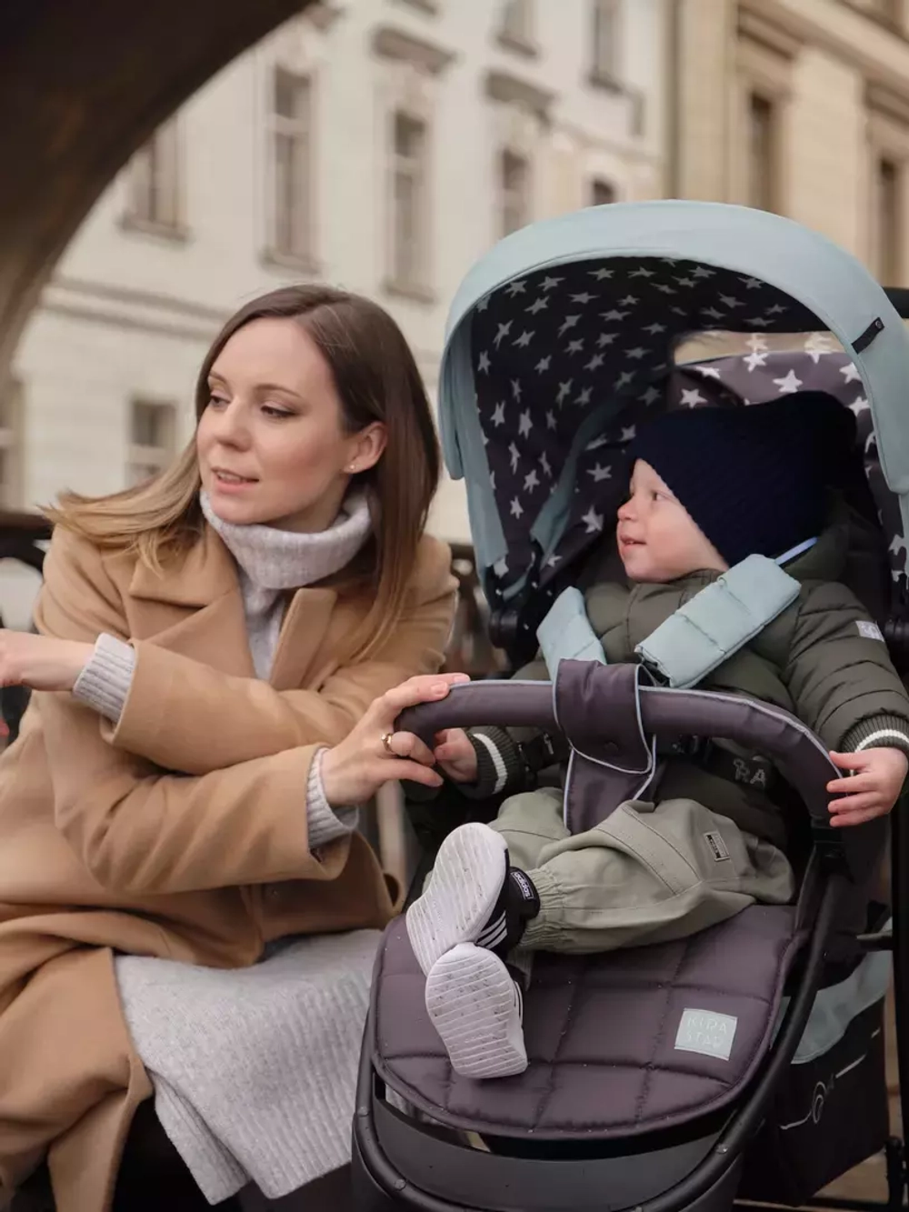 Коляска детская "KIRA STAR" RA055 Ocean Green 2022