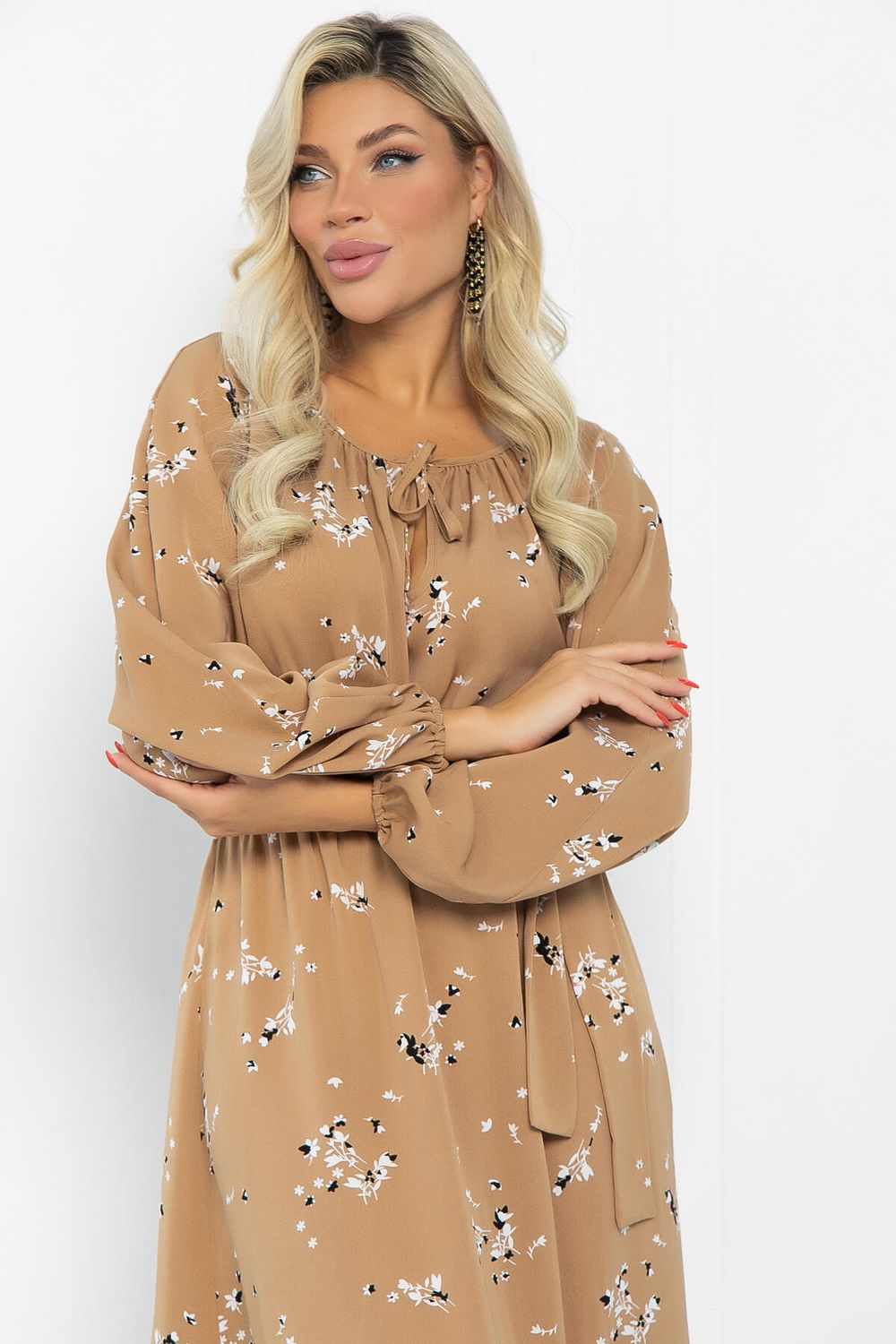 Платье Алания (бежевое) П12931-10М LT Collection (Акция)