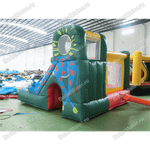 Небольшой надувной батут "Лесной домик"